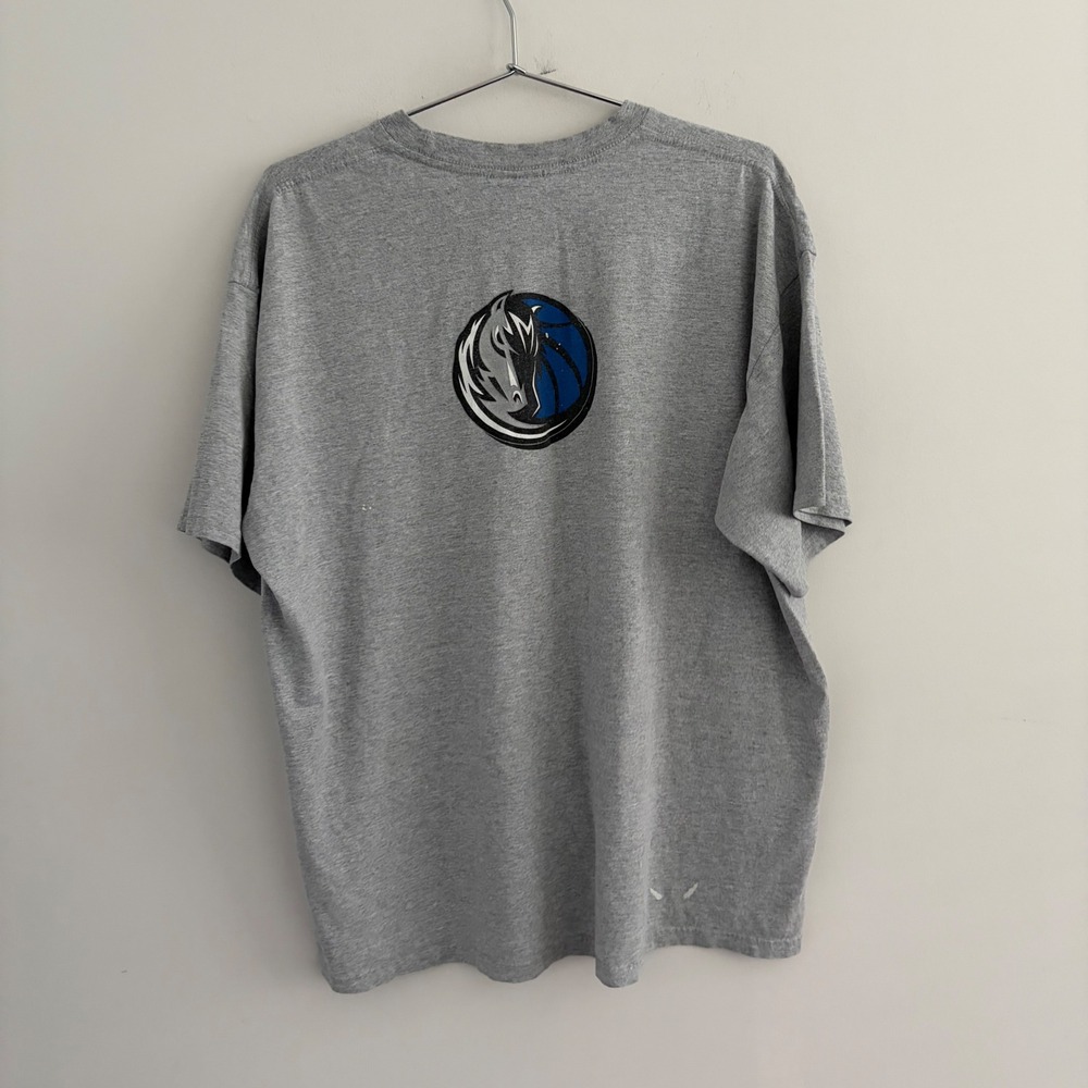 Vintage Nike Team Dallas Mavericks Gray Graphic T-Shirt XL NBA Basketball